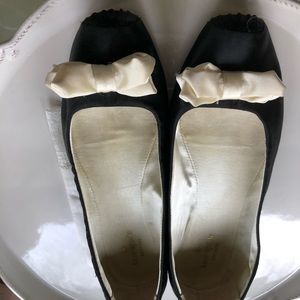 Kate Spade Black Satin Slipper